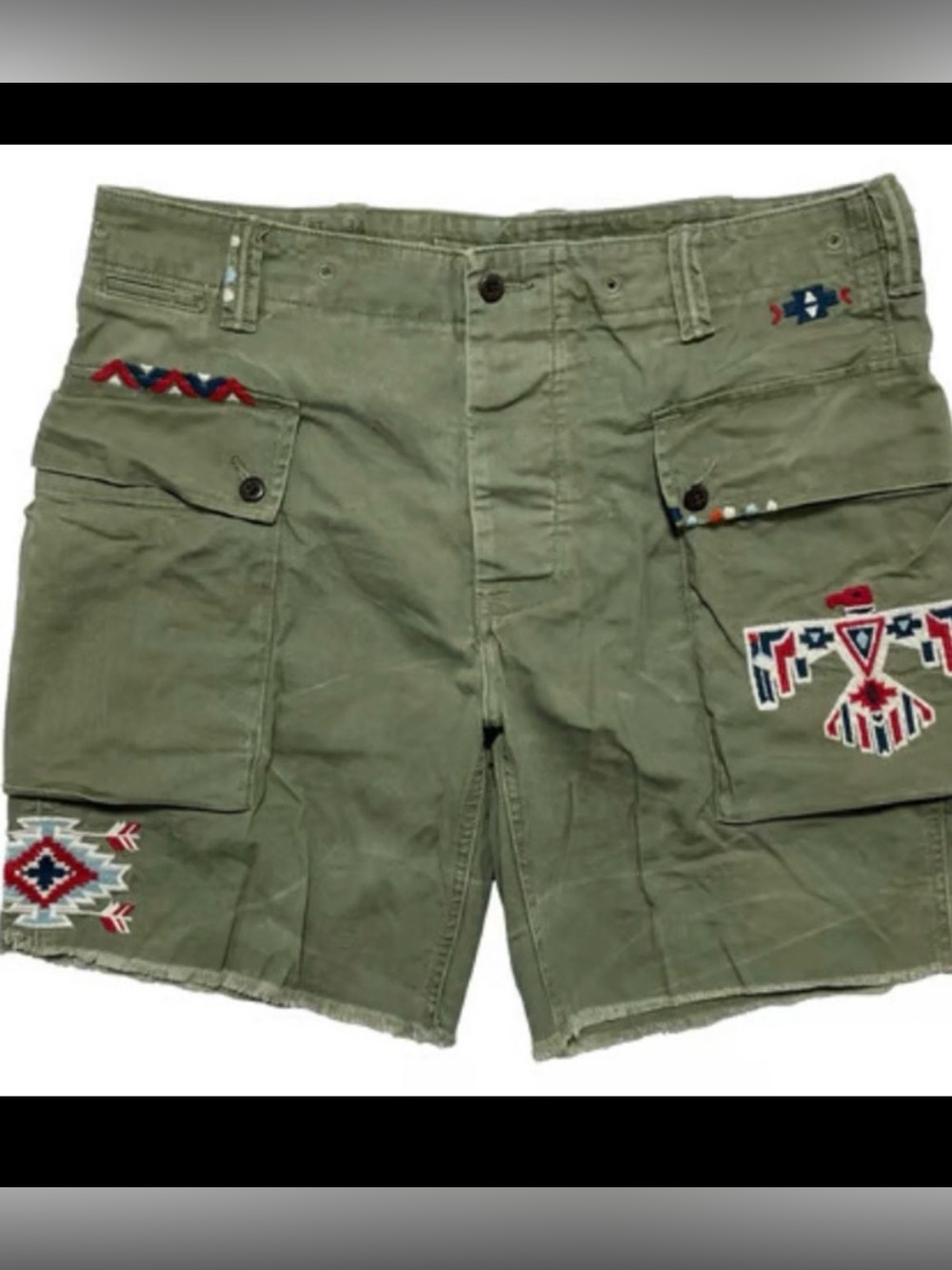 🔥EXTREMELY RARE VERY LIMITED!Ralph Lauren polo Cargo Shorts with Embroidery